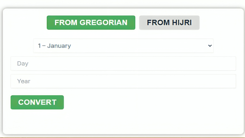 Hijri To Gregorian