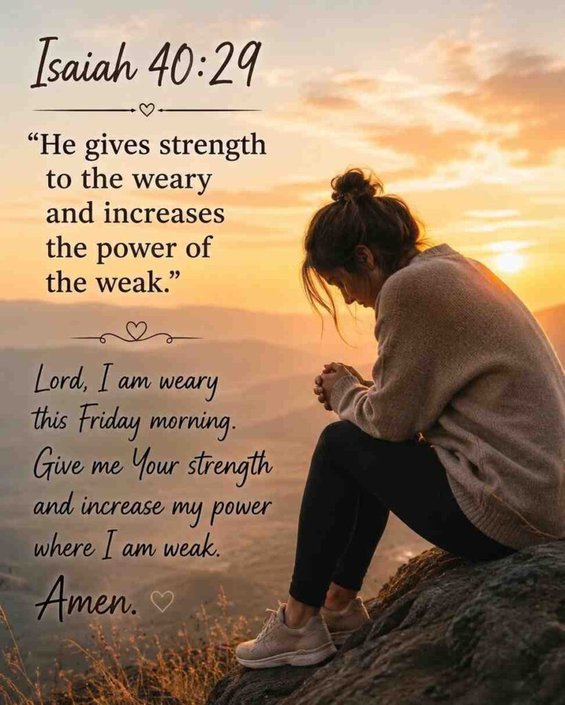 Bible Verses for Friday Morning Strength with Prayers