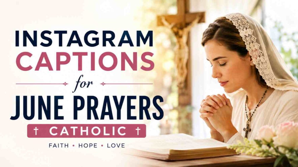 Instagram Captions for June Prayers Catholic