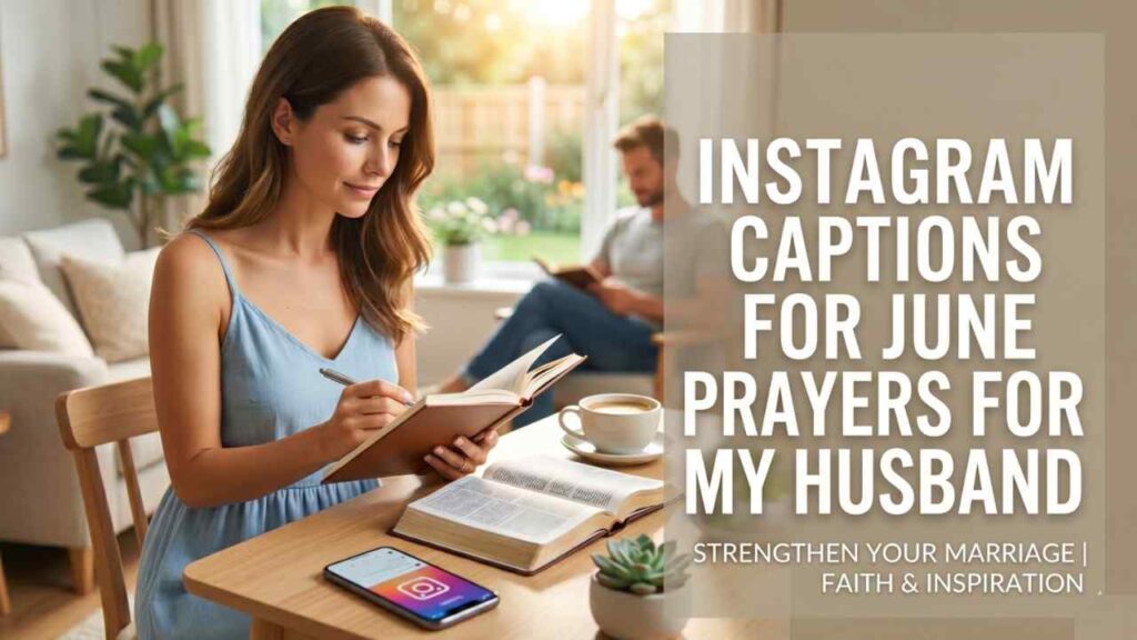Instagram Captions for June Prayers for My Husband