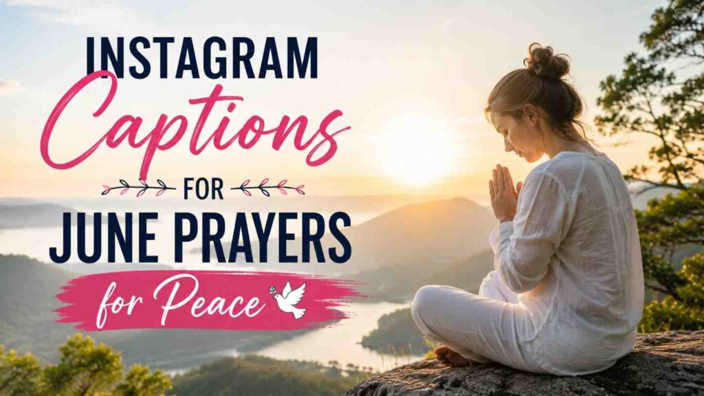 Instagram Captions for June Prayers for Peace