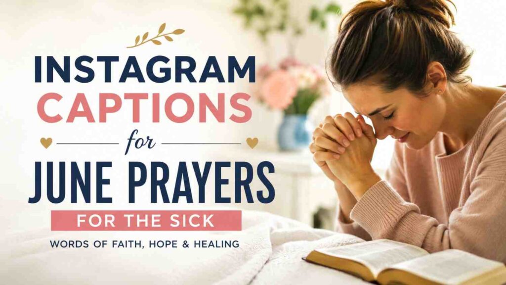 Instagram Captions for June Prayers for the Sick