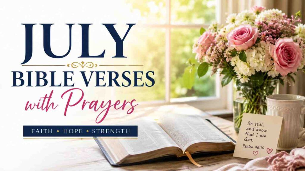 July Bible Verses with Prayers