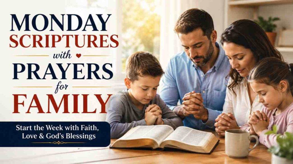 Monday Scriptures with Prayers for Family