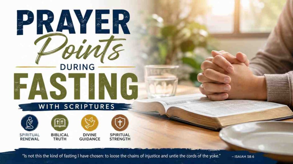 Prayer Points During Fasting with Scriptures