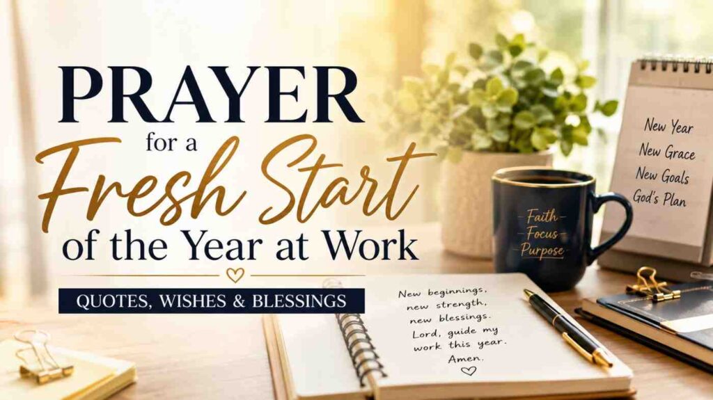 Prayer for a Fresh Start of the Year at Work