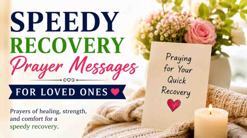 Speedy Recovery Prayer Messages for Loved Ones