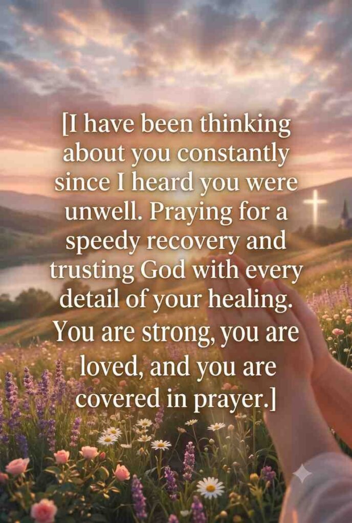 Speedy Recovery Prayer Messages for a Friend