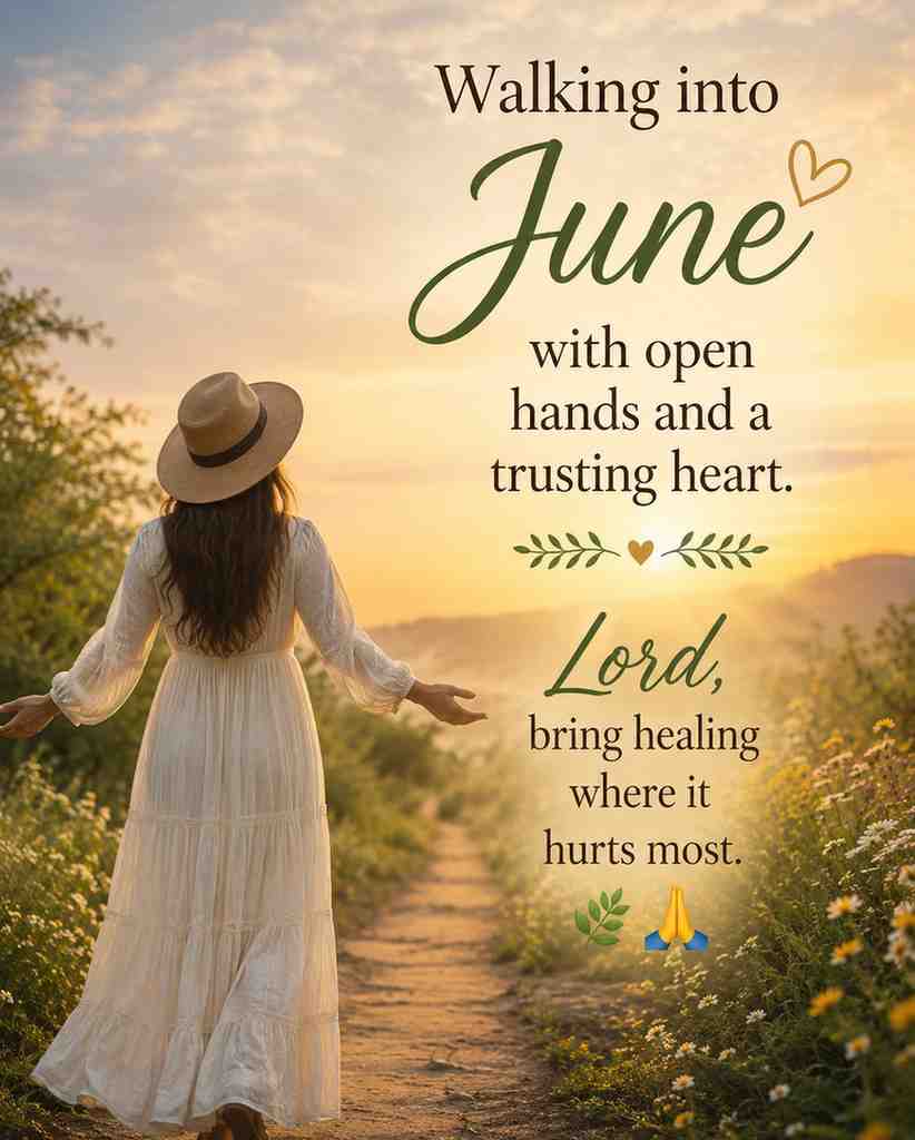 Walking into June with faith