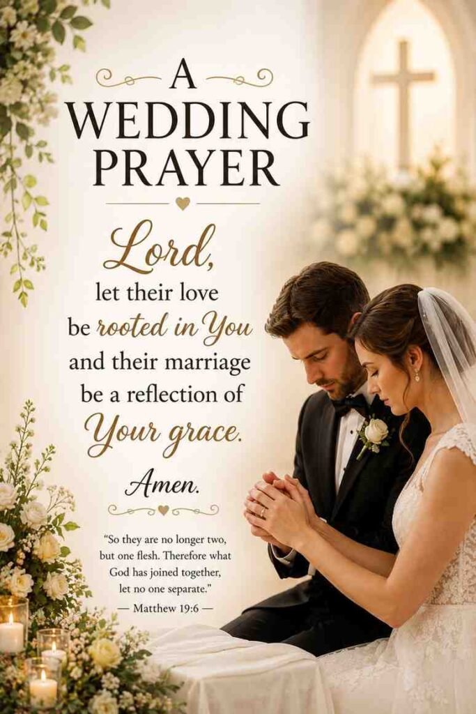 Wedding Prayers for the Bride and Groom with Bible