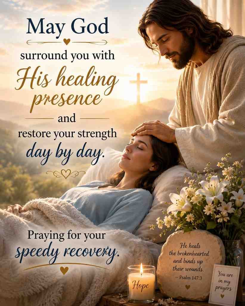 speedy recovery prayer message for a friend