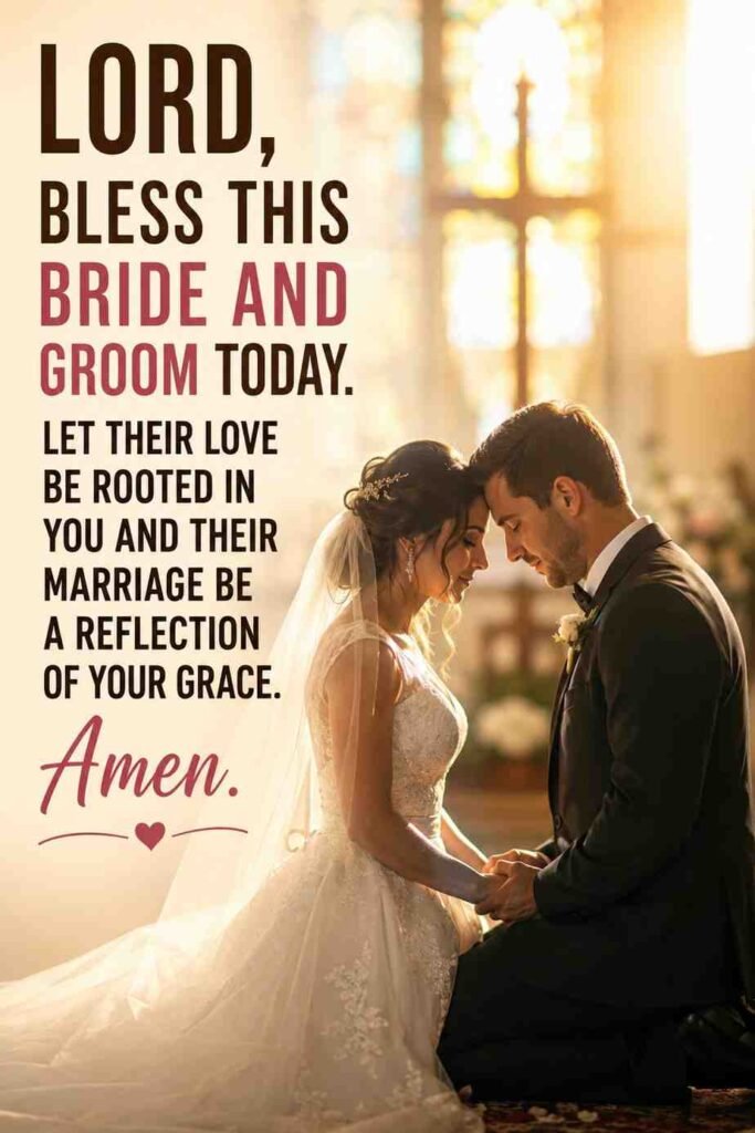 wedding prayers for the bride and groom catholic