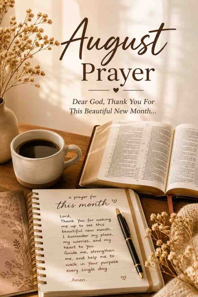 prayers for the new month of august