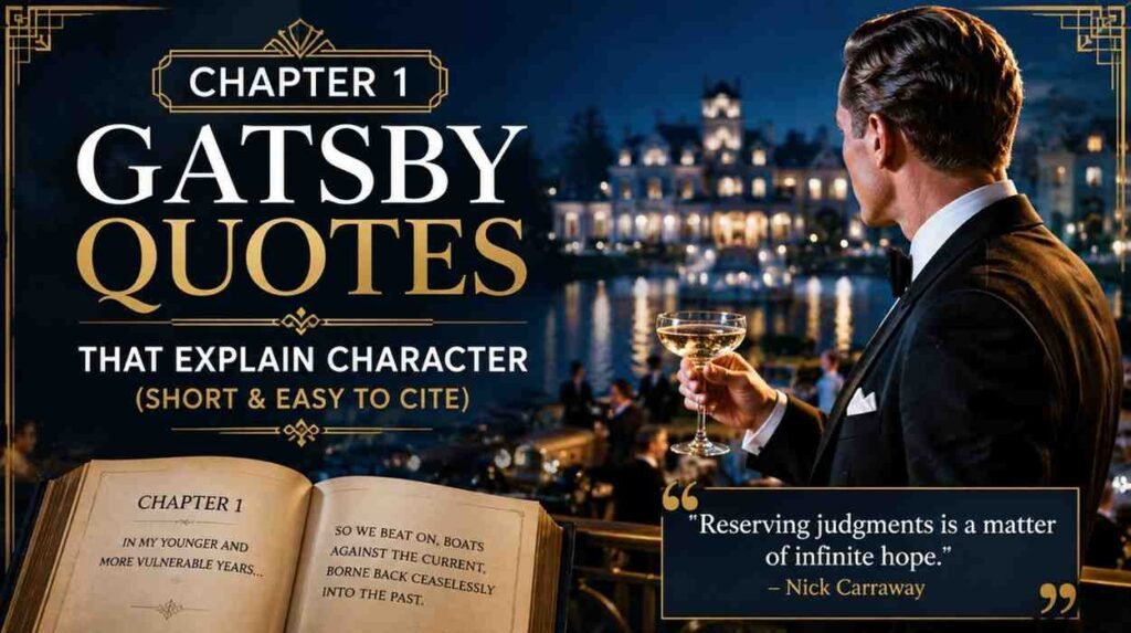 Chapter 1 Gatsby Quotes