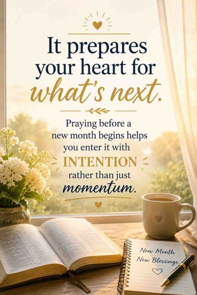 end of the month prayer messages