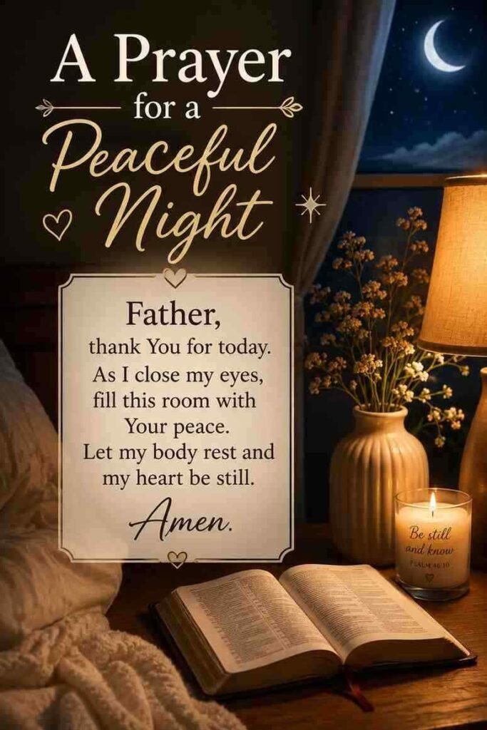 prayer before going to sleep christian